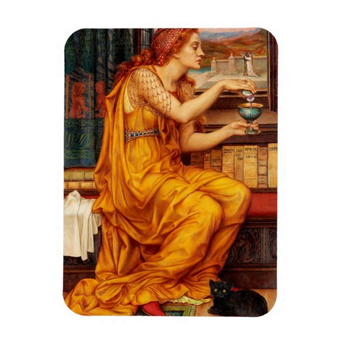 The Love Potion _ Evelyn De Morgan Painting Magnet
