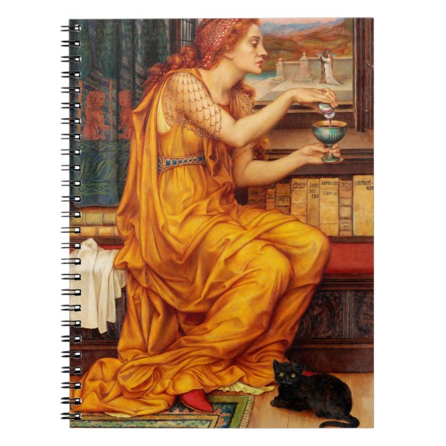 The Love Potion - Evelyn De Morgan Painting Notebook (Front)