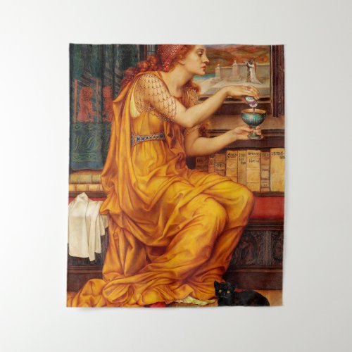 The Love Potion _ Evelyn De Morgan Painting Tapestry