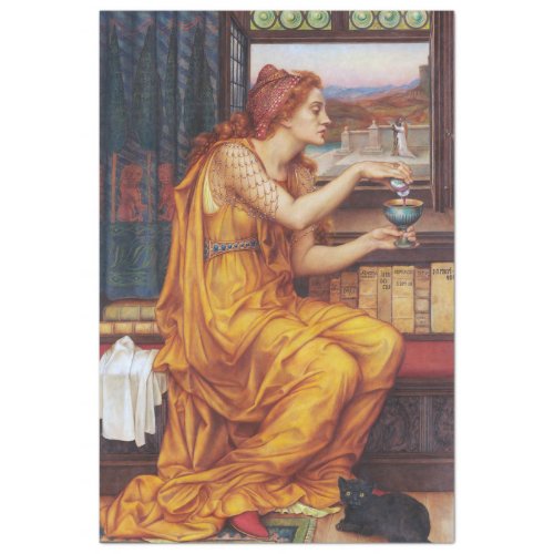 THE LOVE POTION VICTORIAN FINE ART PAINTING TISSUE PAPER