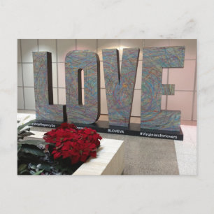 The Love Sign Regency Square Richmond Virginia Postcard