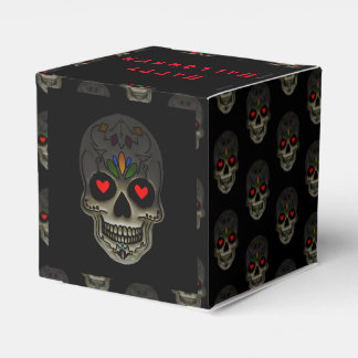 The Love Skull Customizable  Favor Boxes