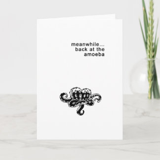 The LoveCraft Experiment greeting card "Amoeba"