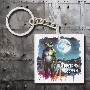 The Loveland Frogman Ohio Cryptid Keychain