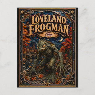 The Loveland Frogman Ohio Popcut Legends Postcard