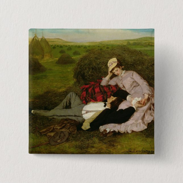 The Lovers, 1870 Button (Front)