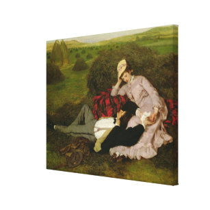 The Lovers, 1870 Canvas Print
