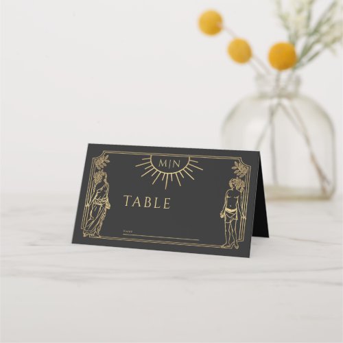 The Lovers Gold Tarot Card Wedding