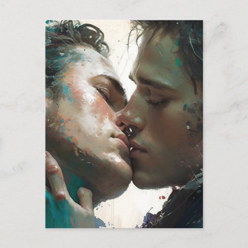 The Lovers Kiss Postcard