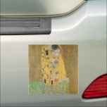 The Lovers Kissing Embrace by Gustav Klimt Car Magnet<br><div class="desc">Sunlight glints off the swirling golden embrace that surrounds the lovers in Gustav Klimt's masterpiece, The Kiss. The scene is a paradox of intimacy and isolation. The couple stands on a precipice, a field of colorful flowers at their feet, yet they are oblivious to the world around them. Their gazes...</div>