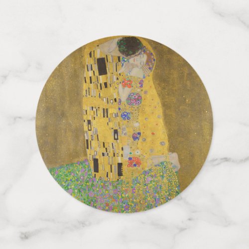 The Lovers Kissing Embrace by Gustav Klimt Confetti