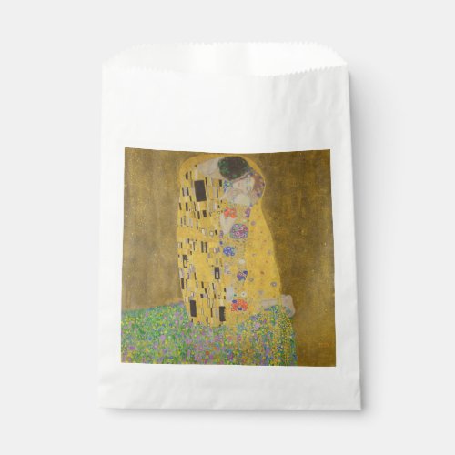 The Lovers Kissing Embrace by Gustav Klimt Favor Bag