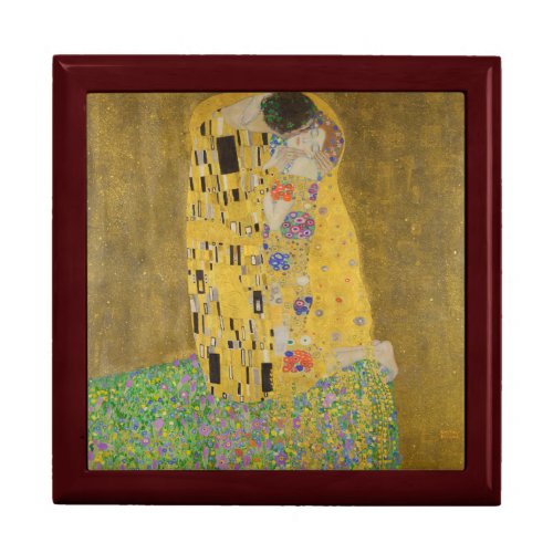 The Lovers Kissing Embrace by Gustav Klimt Gift Box