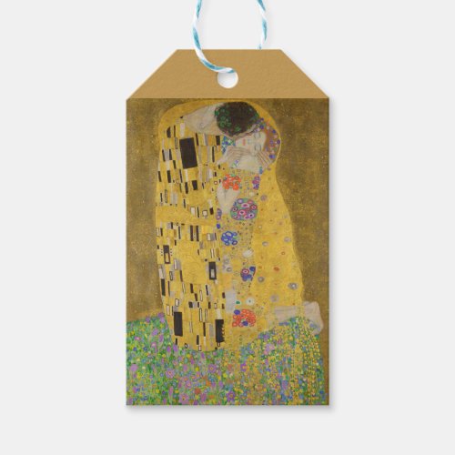 The Lovers Kissing Embrace by Gustav Klimt Gift Tags