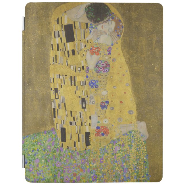 The Lovers Kissing Embrace by Gustav Klimt iPad Smart Cover (Front)