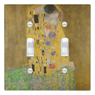 The Lovers Kissing Embrace by Gustav Klimt Light Switch Cover