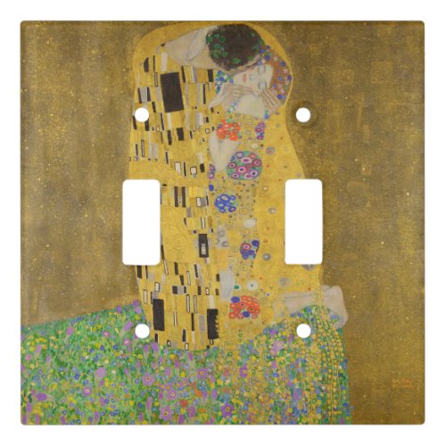 The Lovers Kissing Embrace by Gustav Klimt Light Switch Cover