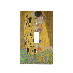 The Lovers Kissing Embrace by Gustav Klimt Light Switch Cover