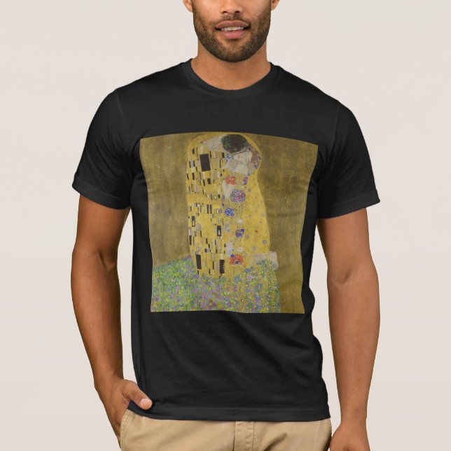 The Lovers Kissing Embrace by Gustav Klimt T-Shirt (Front)