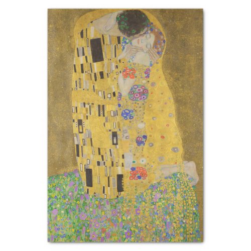 The Lovers Kissing Embrace by Gustav Klimt Tissue Paper