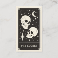 The Lovers Skull Tarot Wedding Save the Date Card