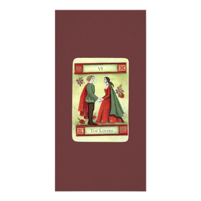 "The Lovers" tarot card (Front)