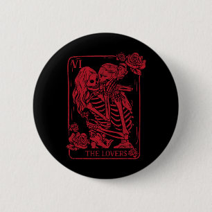 The Lovers Tarot Card Kissing Lesbian Soul Sisters Button