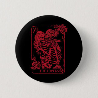 The Lovers Tarot Card Kissing Lesbian Soul Sisters Button