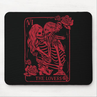 The Lovers Tarot Card Kissing Lesbian Soul Sisters Mouse Pad