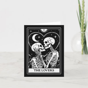 The Lovers Tarot Card - Kissing Skeletons - Hallow