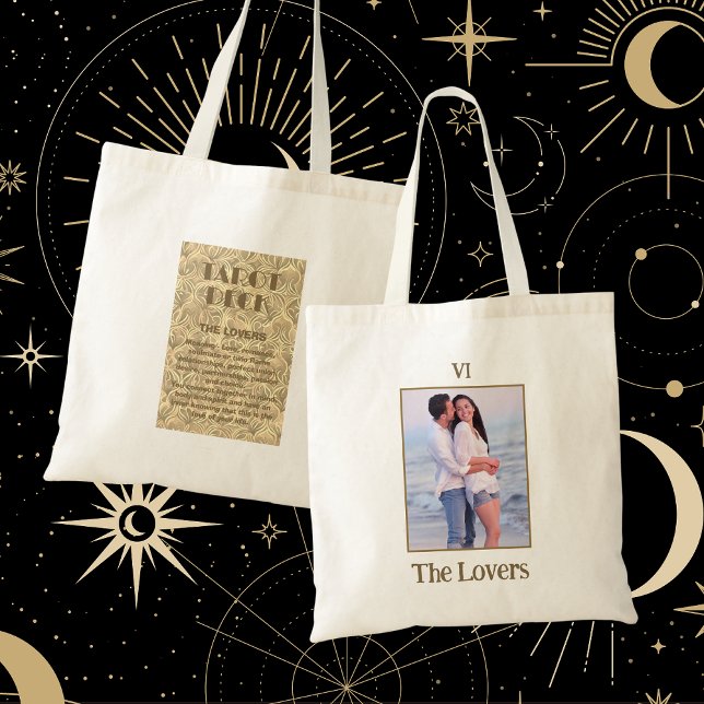 The Lovers Tarot Card Meaning | Couple Photo Tote Bag (Creator Uploaded)