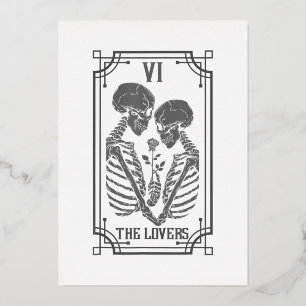 The Lovers Tarot Card Occult Goth Halloween Gothic