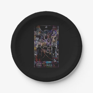 The Lovers Tarot Card Party Paper Plates