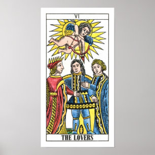 The Lovers Tarot Card Poster