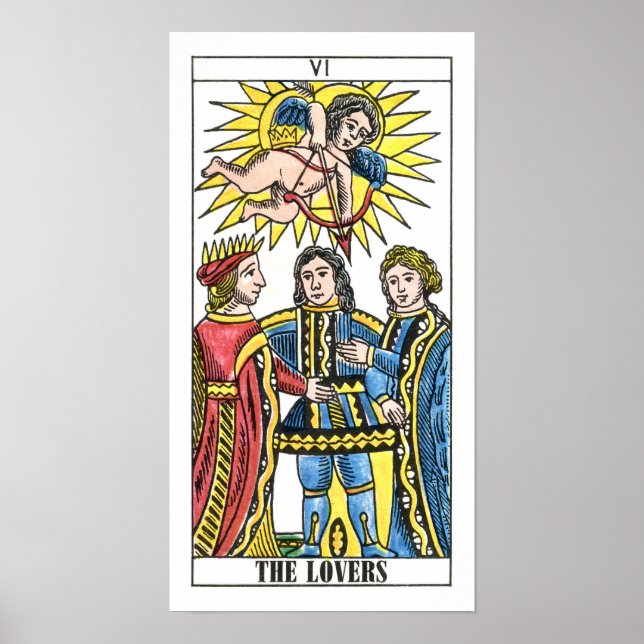 The Lovers Tarot Card Poster (Front)