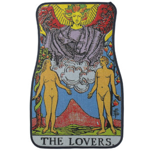 The Lovers Tarot Card Tarots Reading Car Floor Mat