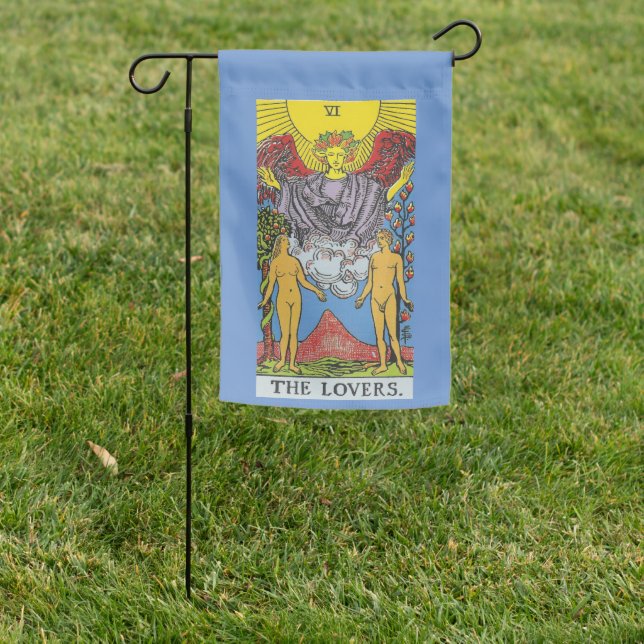 The Lovers Tarot Card Tarots Reading Garden Flag (In SItu)