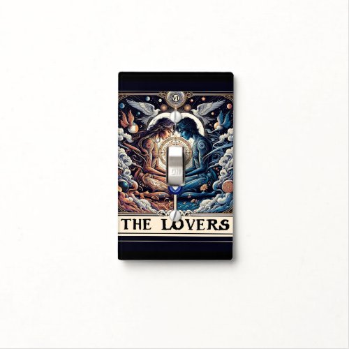 THE LOVERS Tarot Celestial Man  Woman Soulmates Light Switch Cover