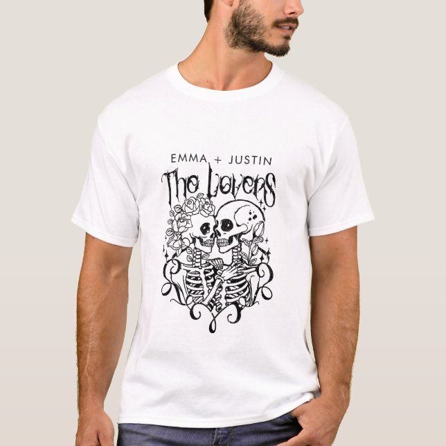 The Lovers Tarot Personalized  T-Shirt (Front)