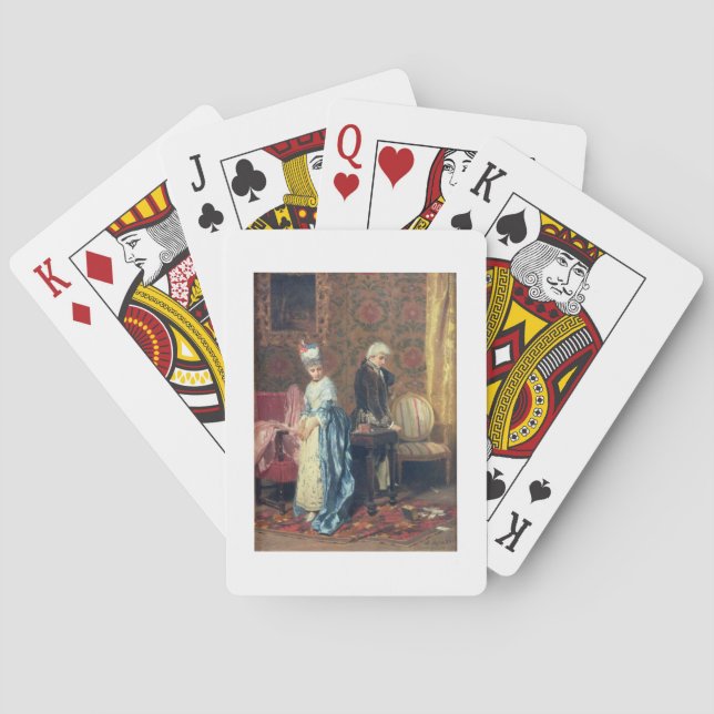 The Lovers' Tiff, 1872 (oil on panel) Poker Cards (Back)