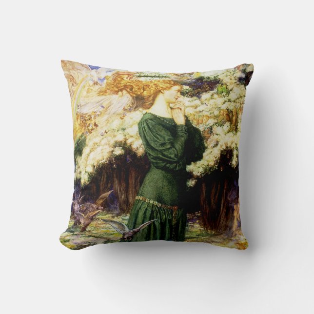 The Lover's World Throw Pillow (Front)