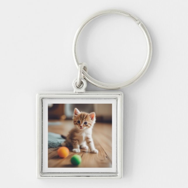 the loving cat keychain (Front)