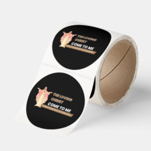 The Loving Christ: Come To Me. Classic Round Sticker