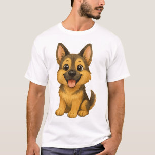 The Loyal Guardian: Vintage German Shepherd T-Shirt