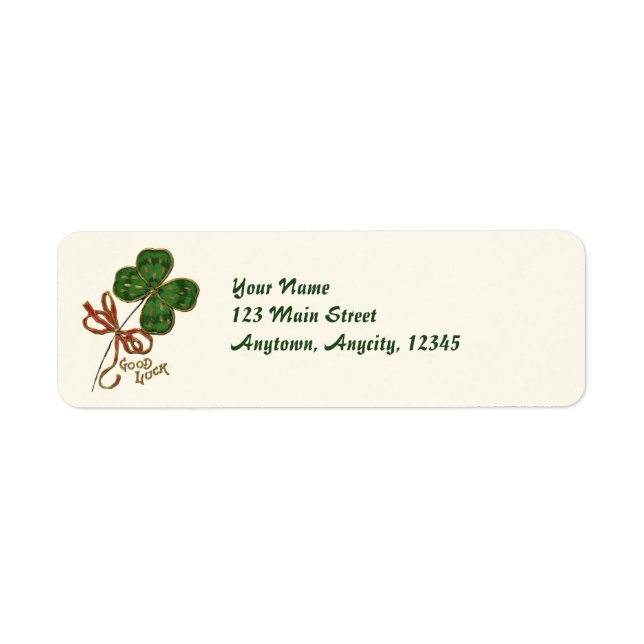 The Luck O The Irish Address Labels (Front)