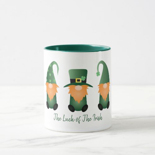 The Luck Of The Irish Gnome Green Mug