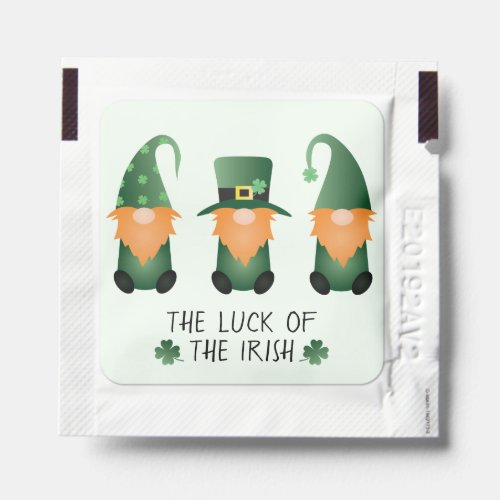 The Luck Of The Irish Gnomes Green Hand Sanitizer Packet