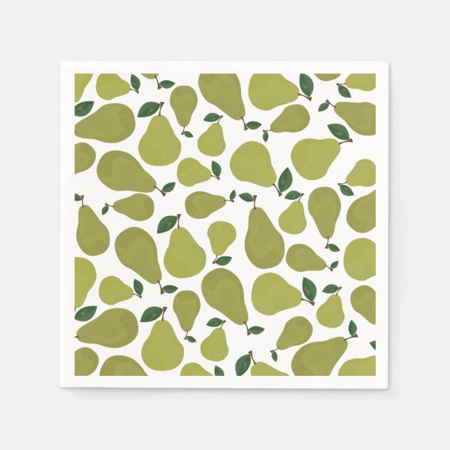 The lucky pear couples napkins (Front)