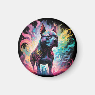 The Luminous Sentinel: A Holographic Staffordshire Magnet