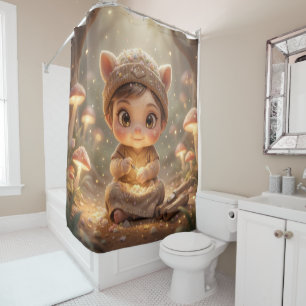 The Luminous Wanderer and the Nectar Art.1 Shower Curtain